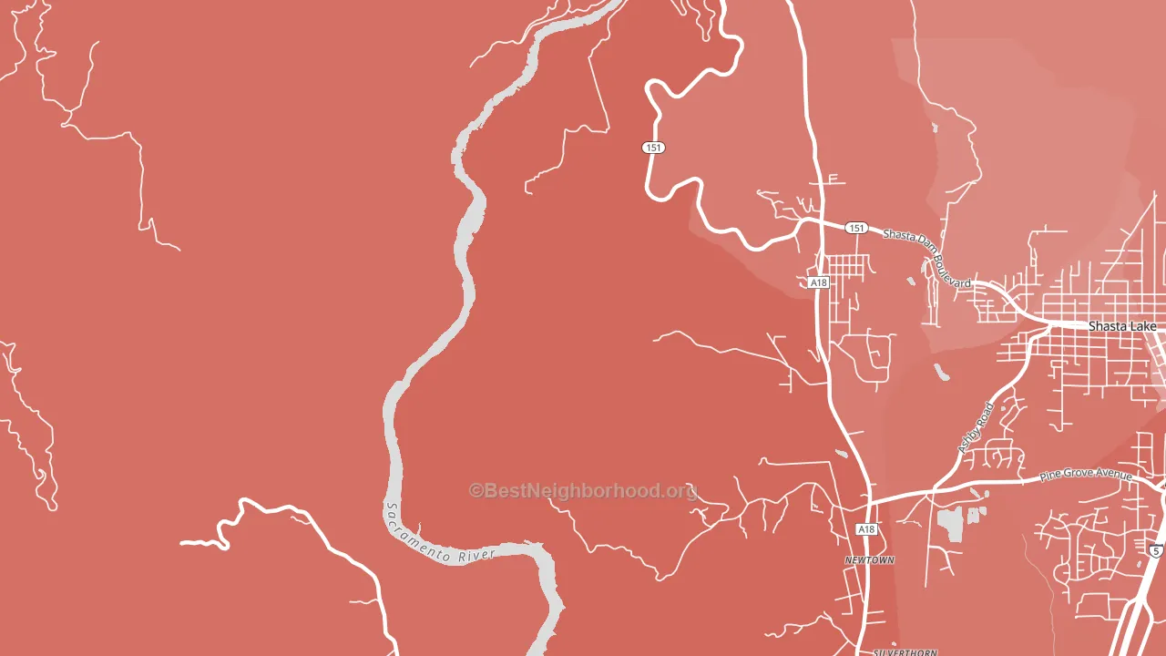 Summit City, CA block-group political-lean map