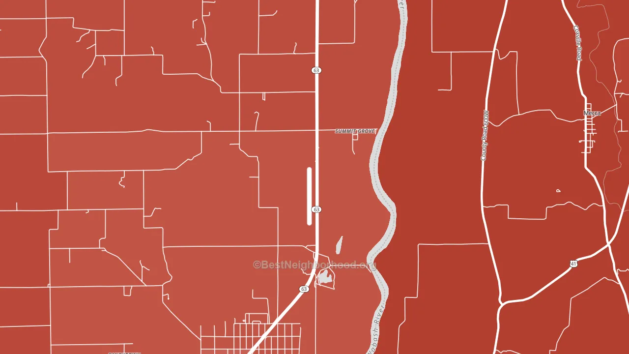 Summit Grove, IN block-group political-lean map