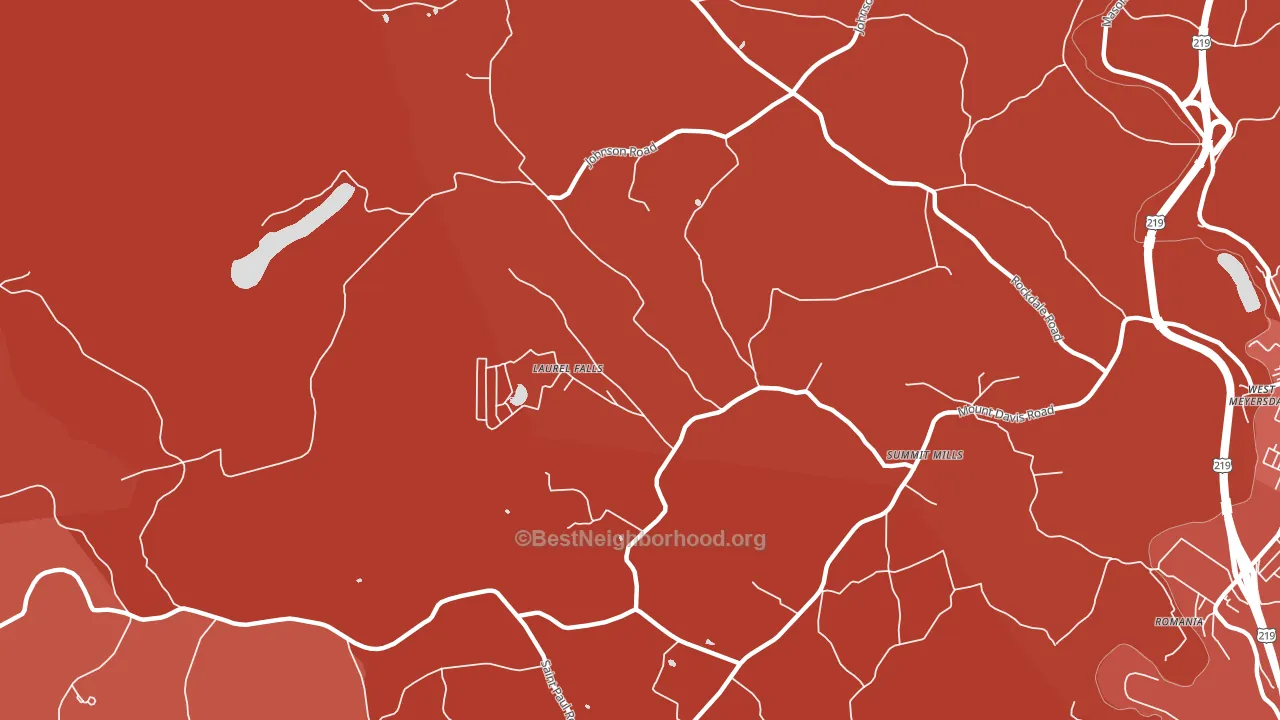 Summit Mills, PA block-group political-lean map