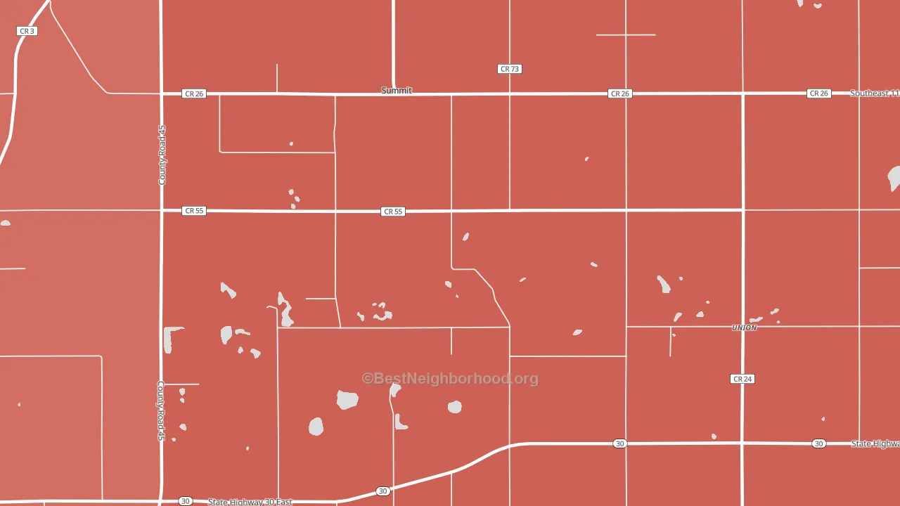 Summit, MN block-group political-lean map