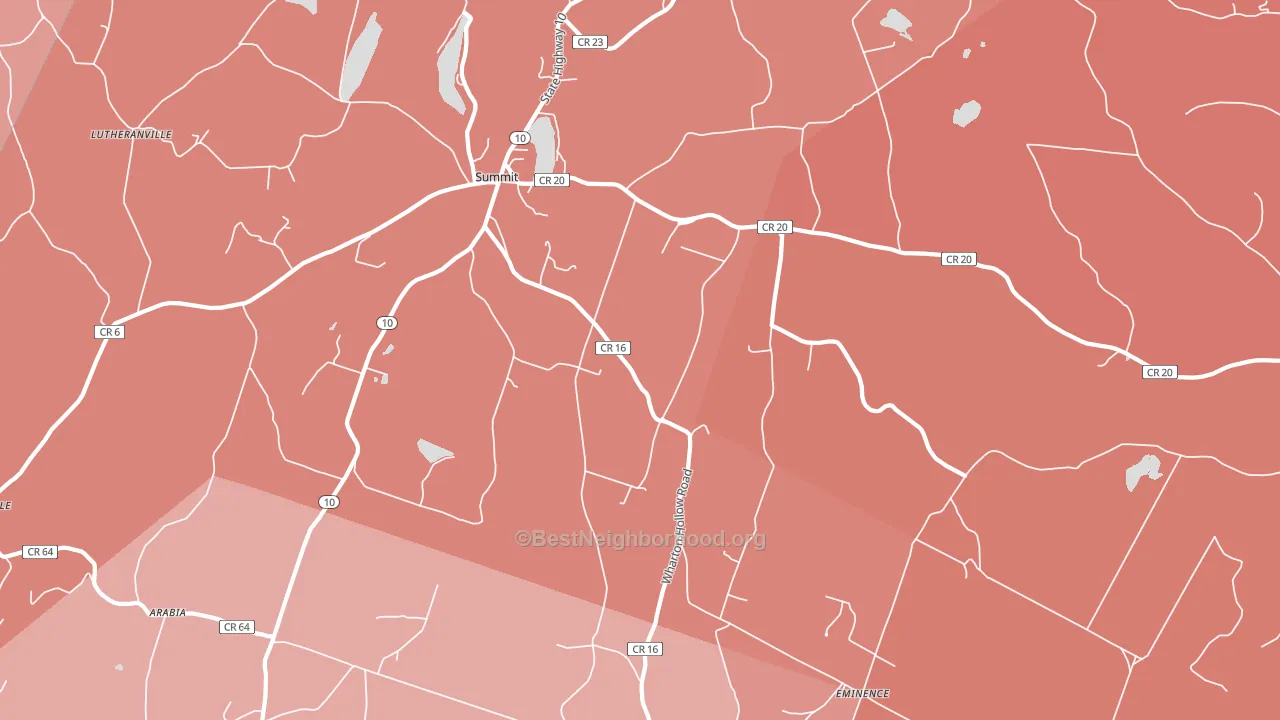 Summit, NY block-group political-lean map