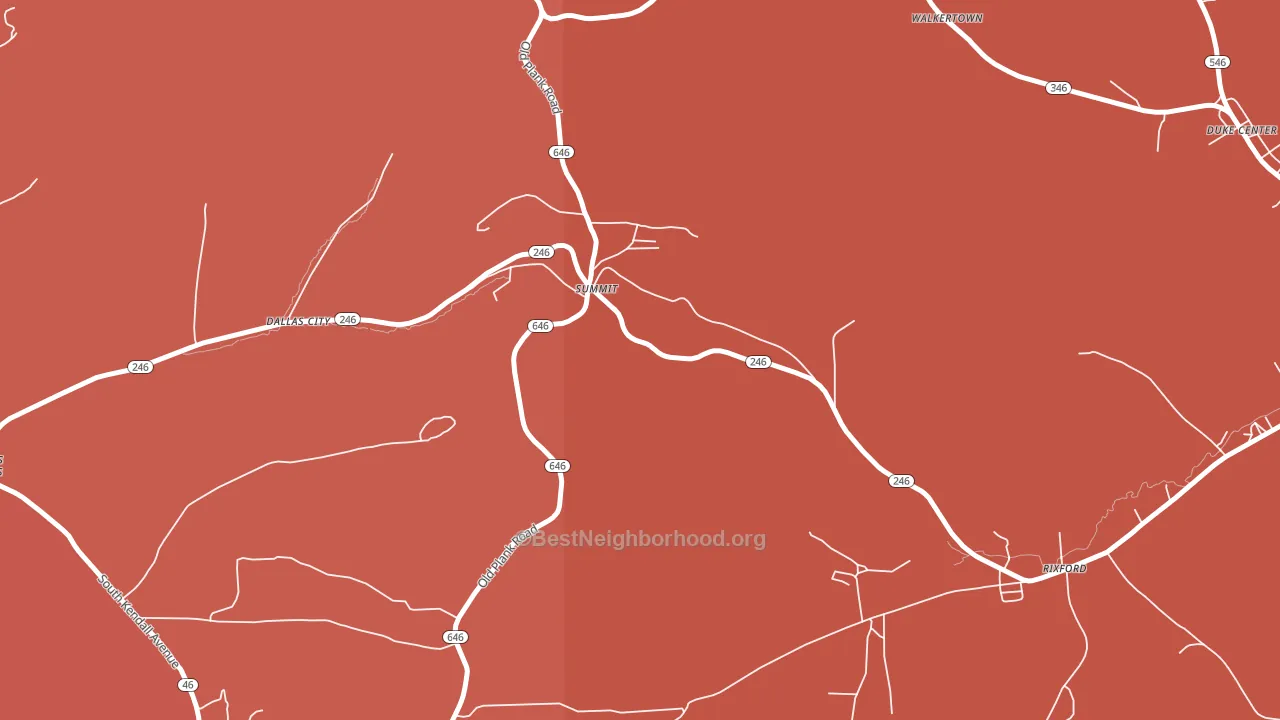 Summit, PA block-group political-lean map