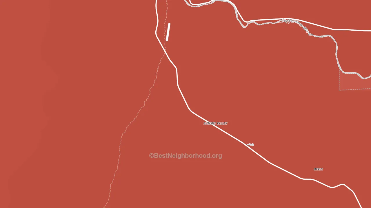 Summit Valley, MT block-group political-lean map