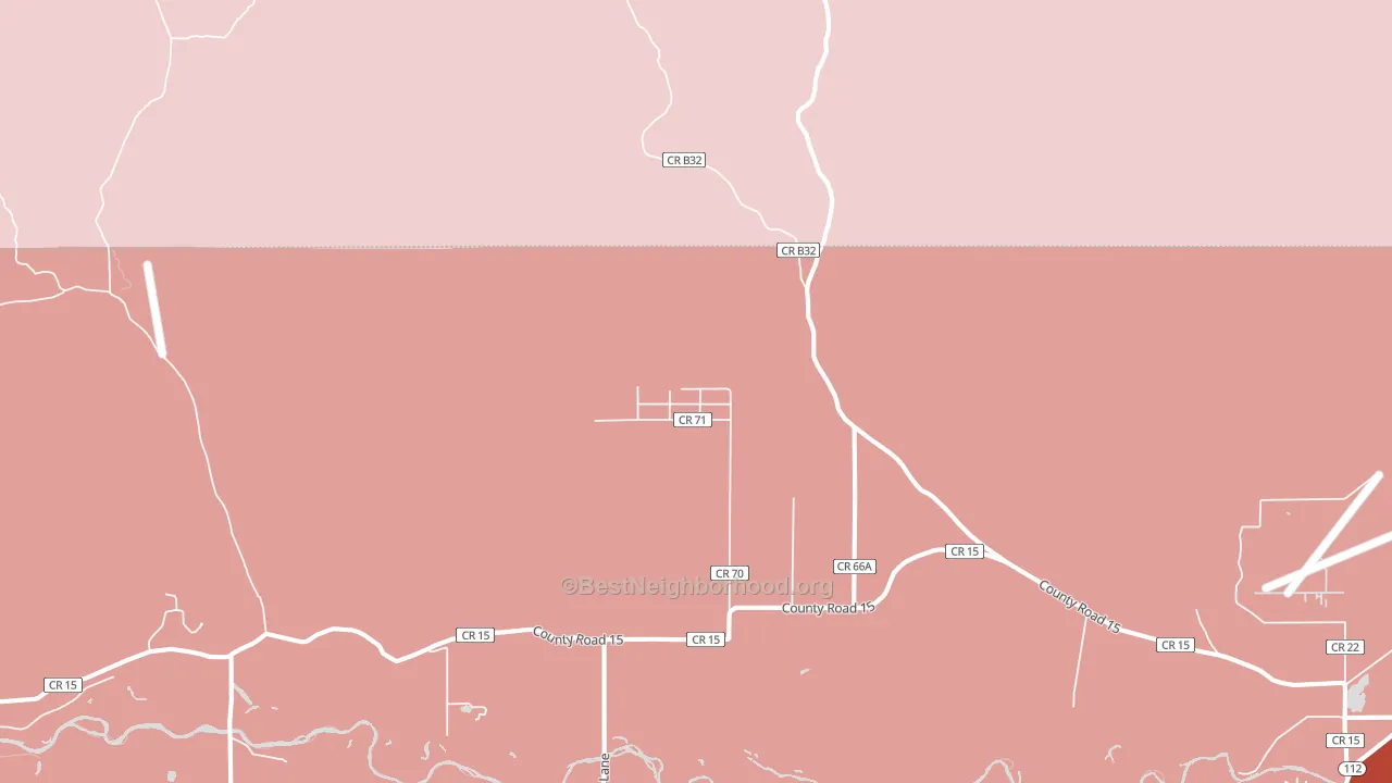 Summitville, CO block-group political-lean map
