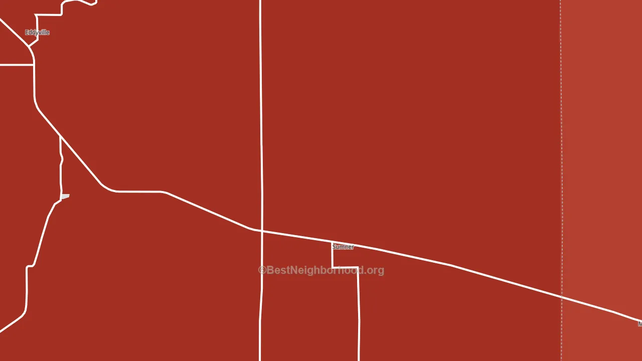 Sumner, NE block-group political-lean map