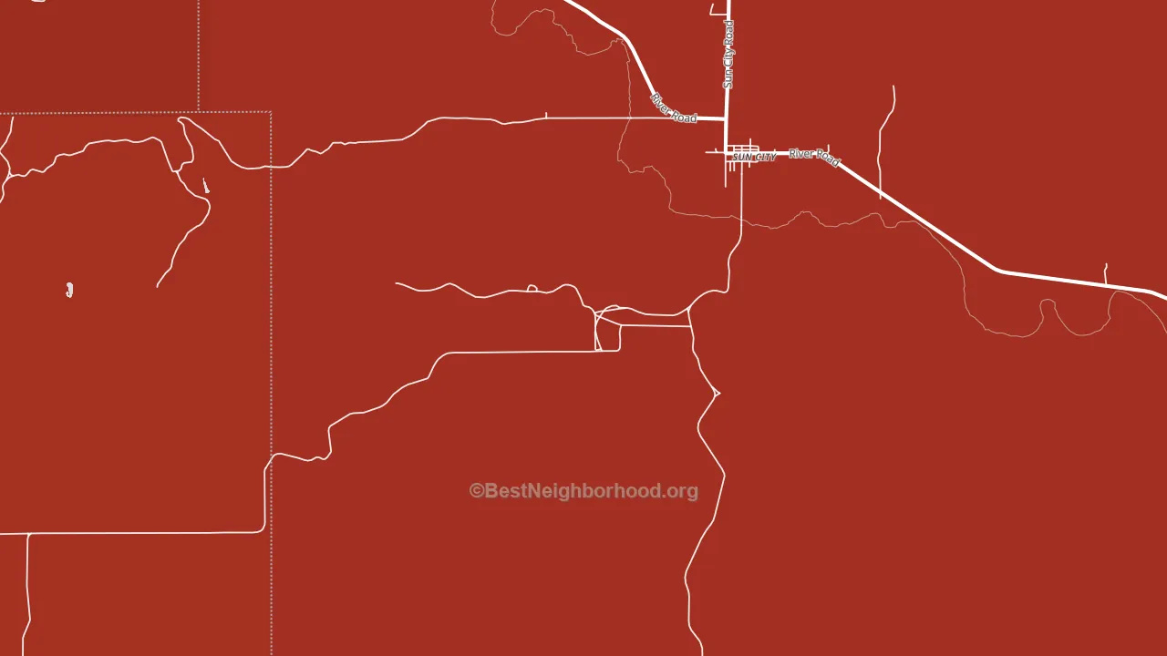 Sun City, KS block-group political-lean map