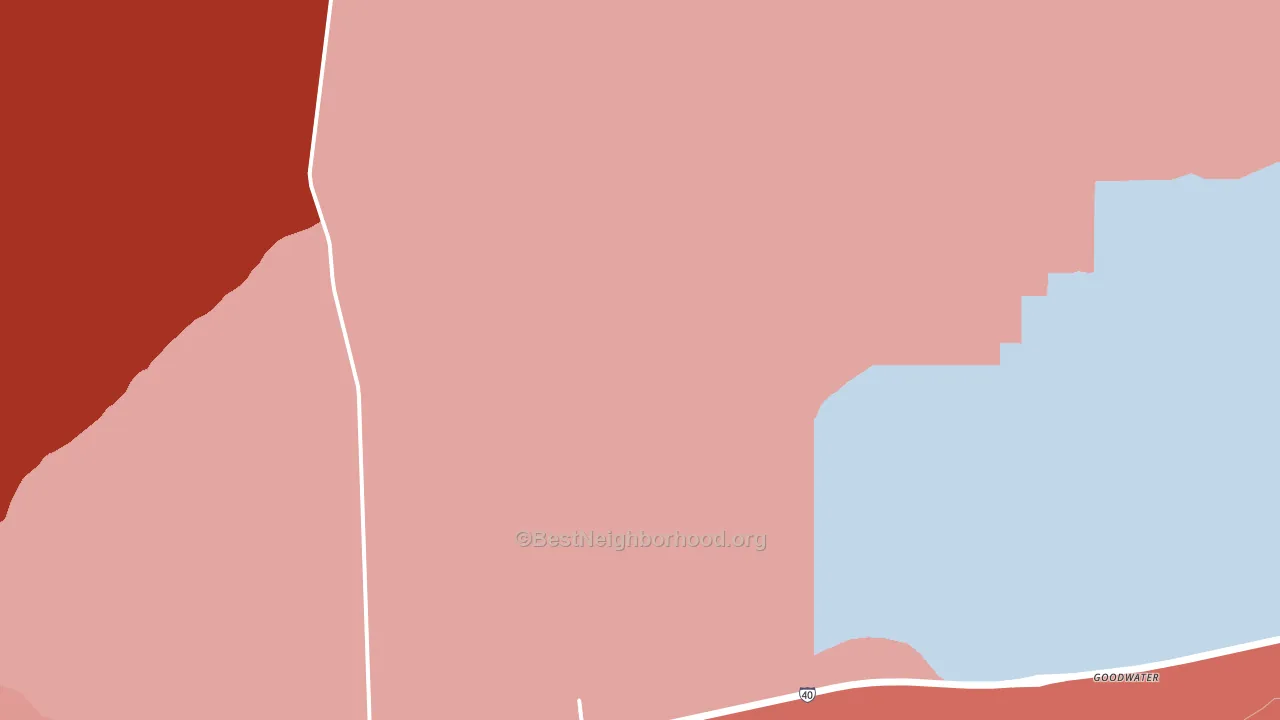 Sun Valley, AZ block-group political-lean map