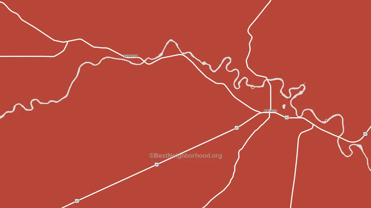 Sunbeam, CO block-group political-lean map