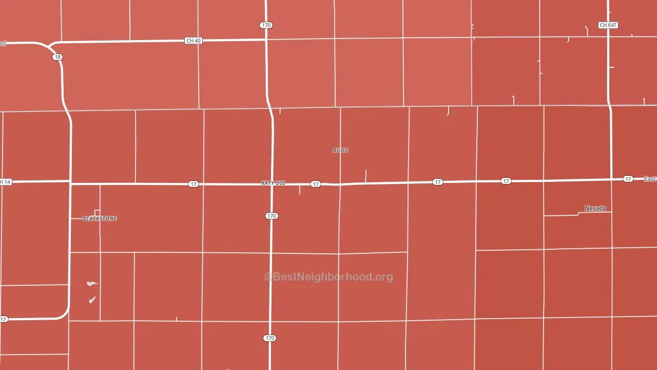 Sunbury, IL block-group political-lean map