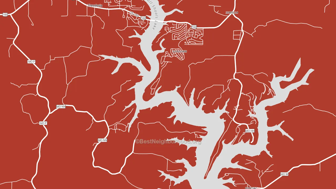 Sundown, MO block-group political-lean map