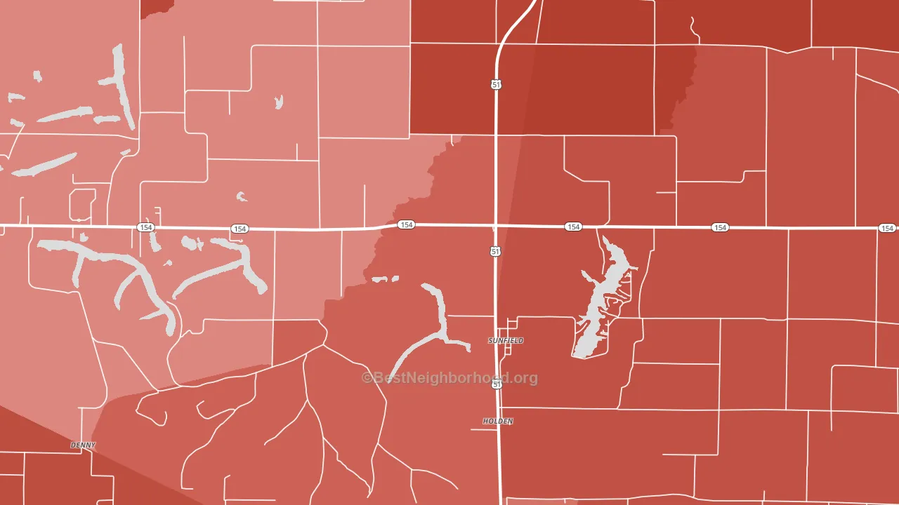 Sunfield, IL block-group political-lean map