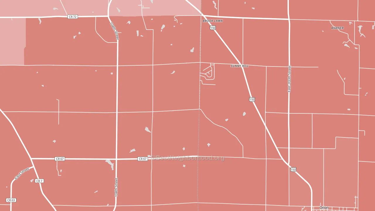 Sunny Hill Estates, IL block-group political-lean map
