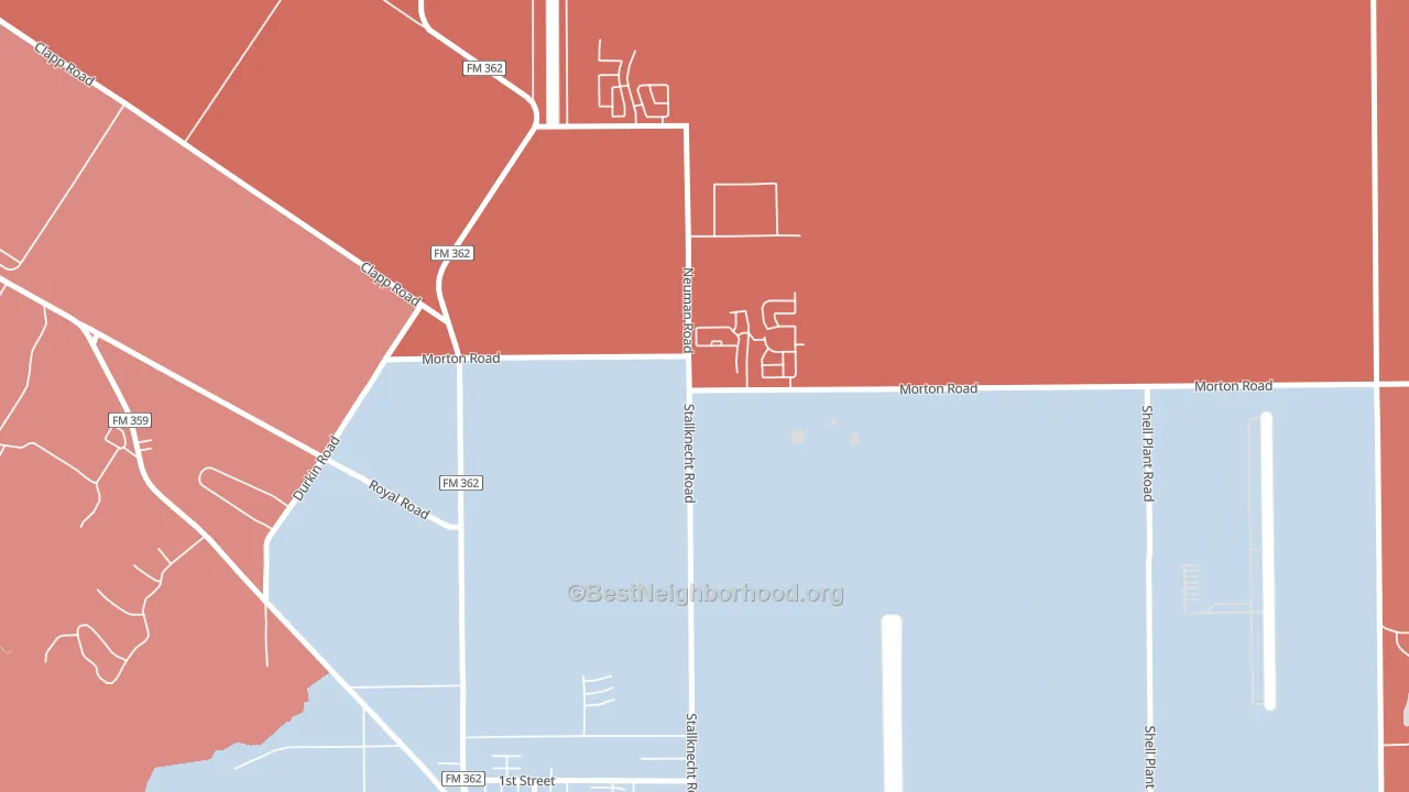 Sunny Side, TX block-group political-lean map