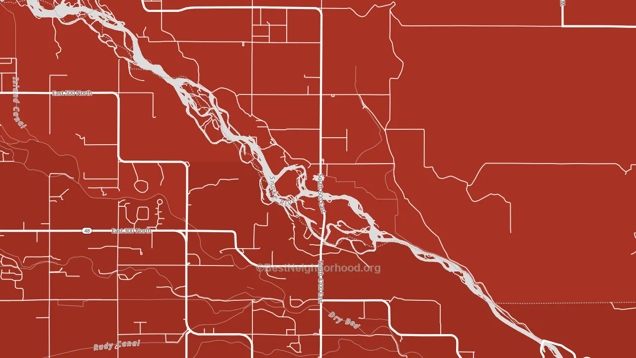 Sunnydell, ID block-group political-lean map