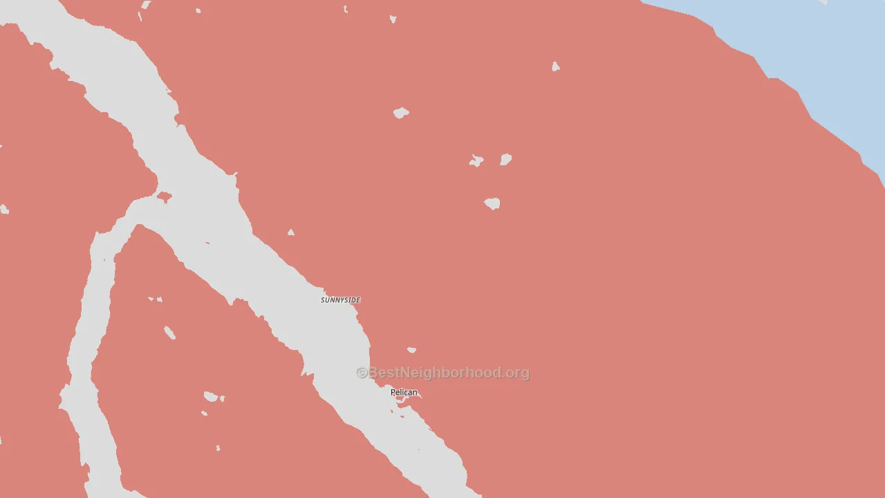 Sunnyside, AK block-group political-lean map