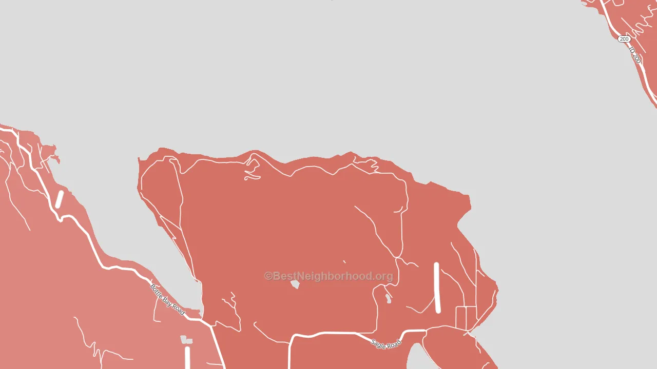 Sunnyside, ID block-group political-lean map