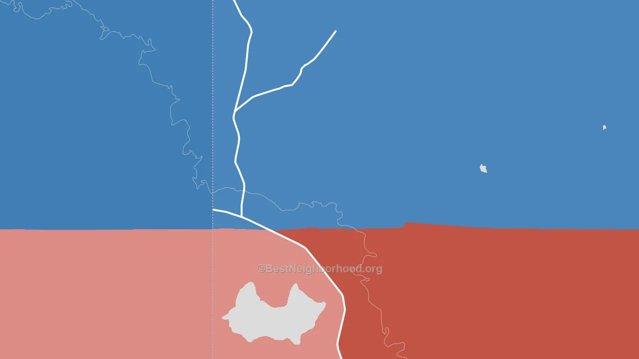 Sunrise, AZ block-group political-lean map