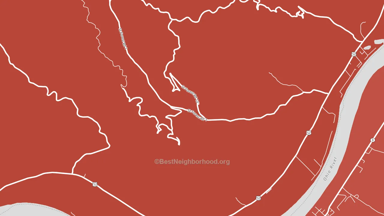 Sunshine, OH block-group political-lean map