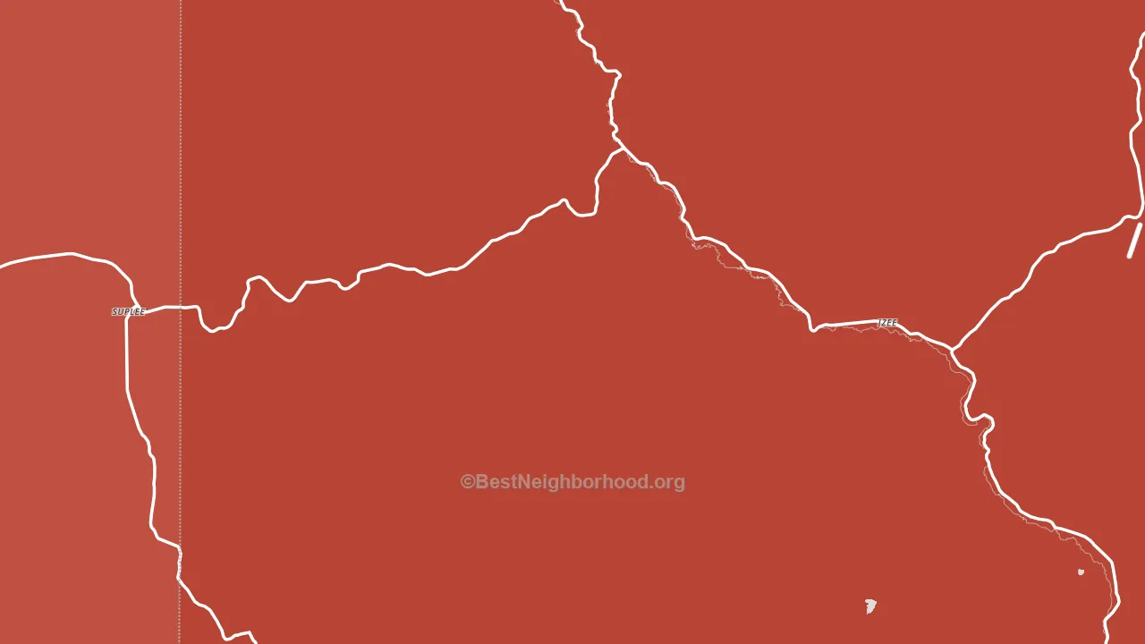 Suplee, OR block-group political-lean map