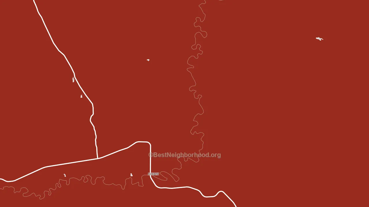 Sussex, WY block-group political-lean map