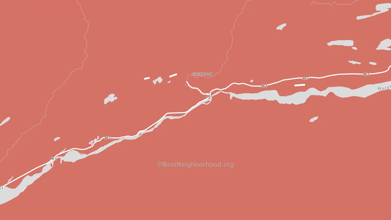 Sutton, AK block-group political-lean map