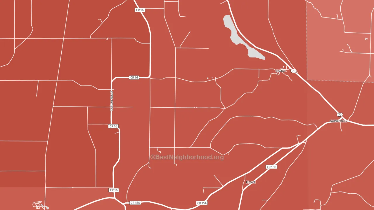 Swain, NY block-group political-lean map