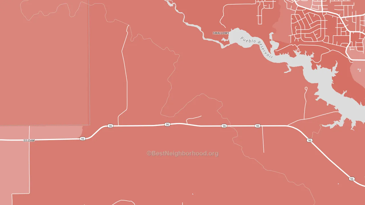 Swallows, CO block-group political-lean map