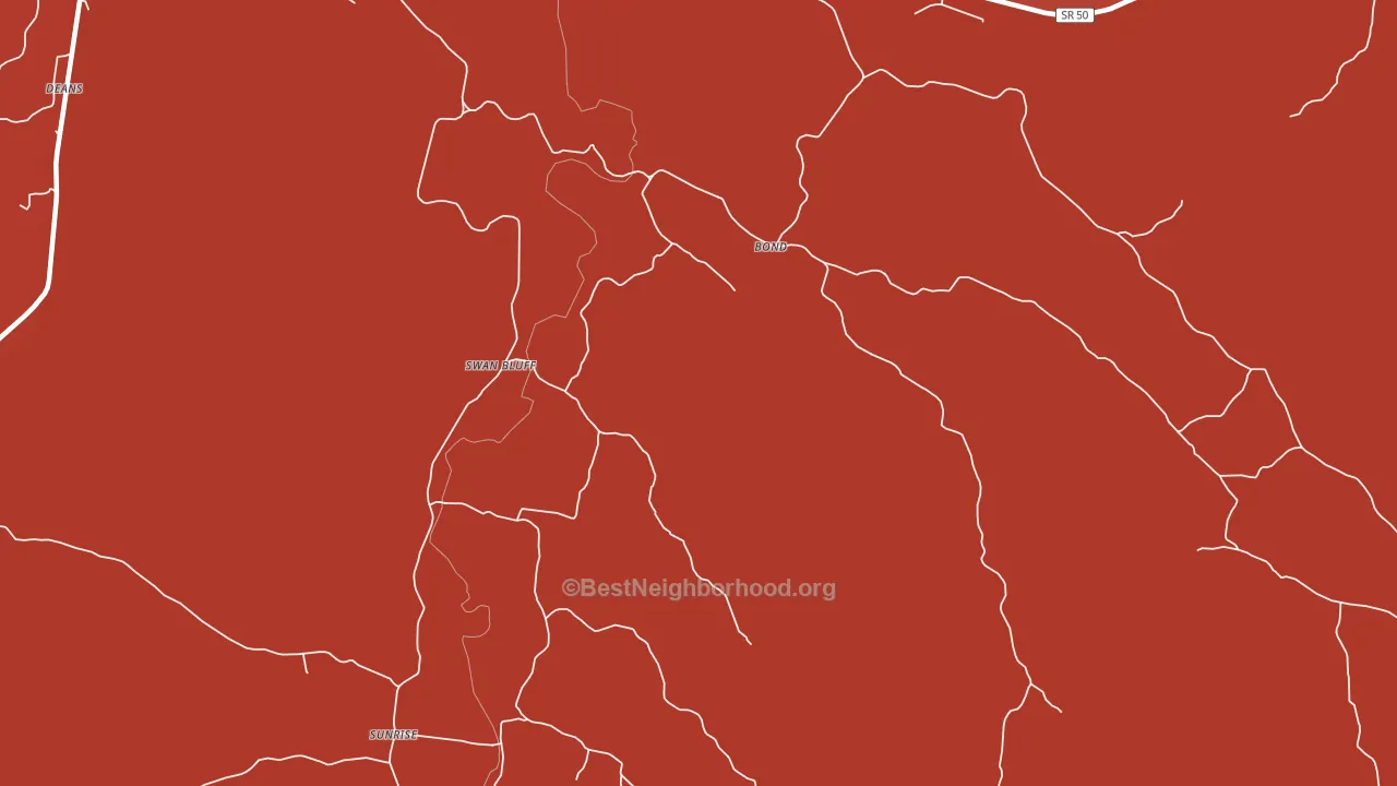 Swan Bluff, TN block-group political-lean map