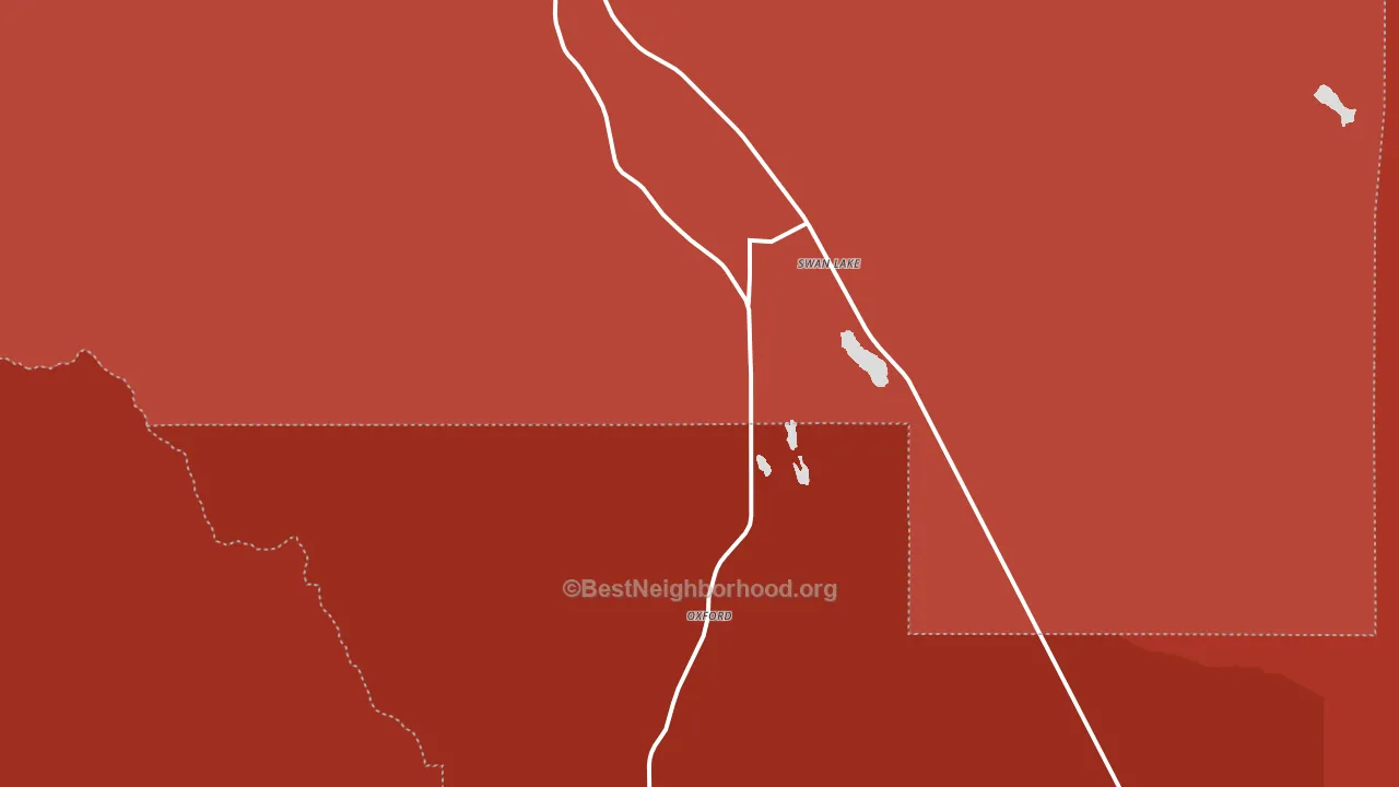 Swanlake, ID block-group political-lean map