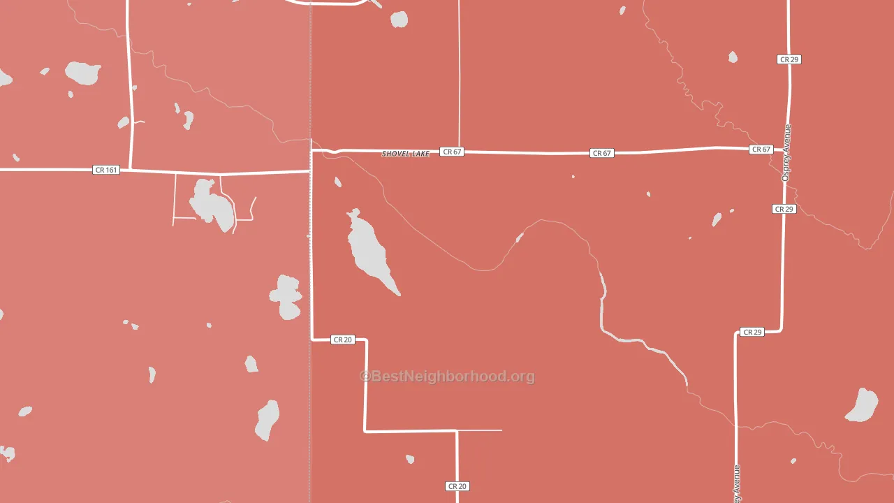 Swatara, MN block-group political-lean map