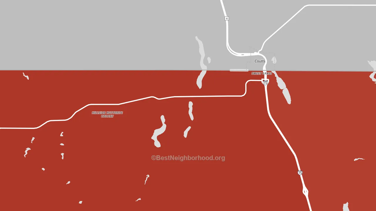 Sweet Grass, MT block-group political-lean map