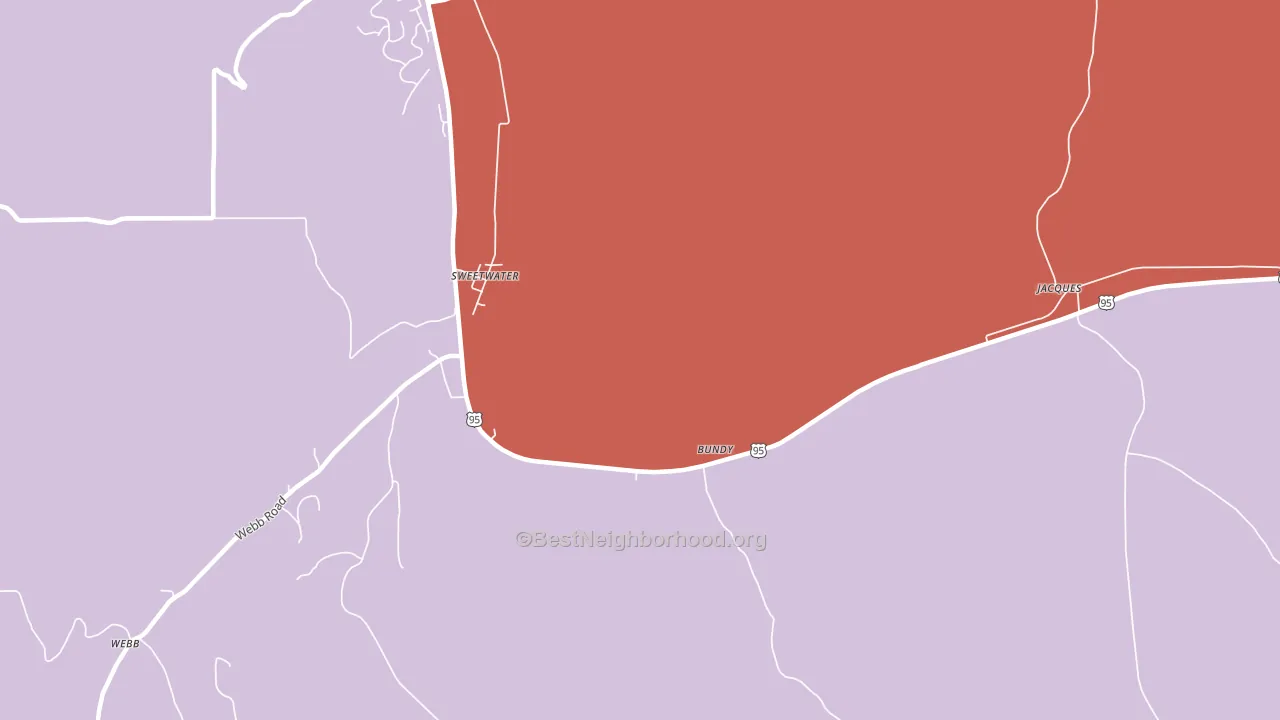 Sweetwater, ID block-group political-lean map