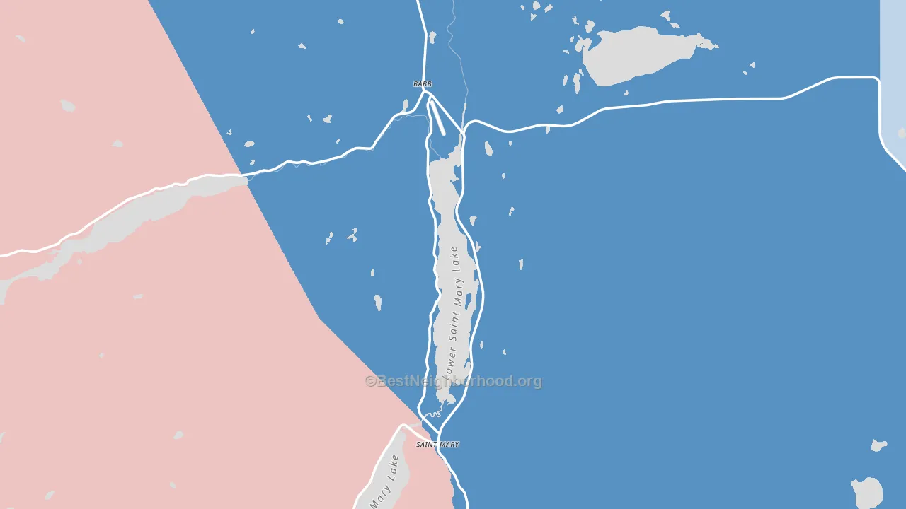 Swiftcurrent, MT block-group political-lean map