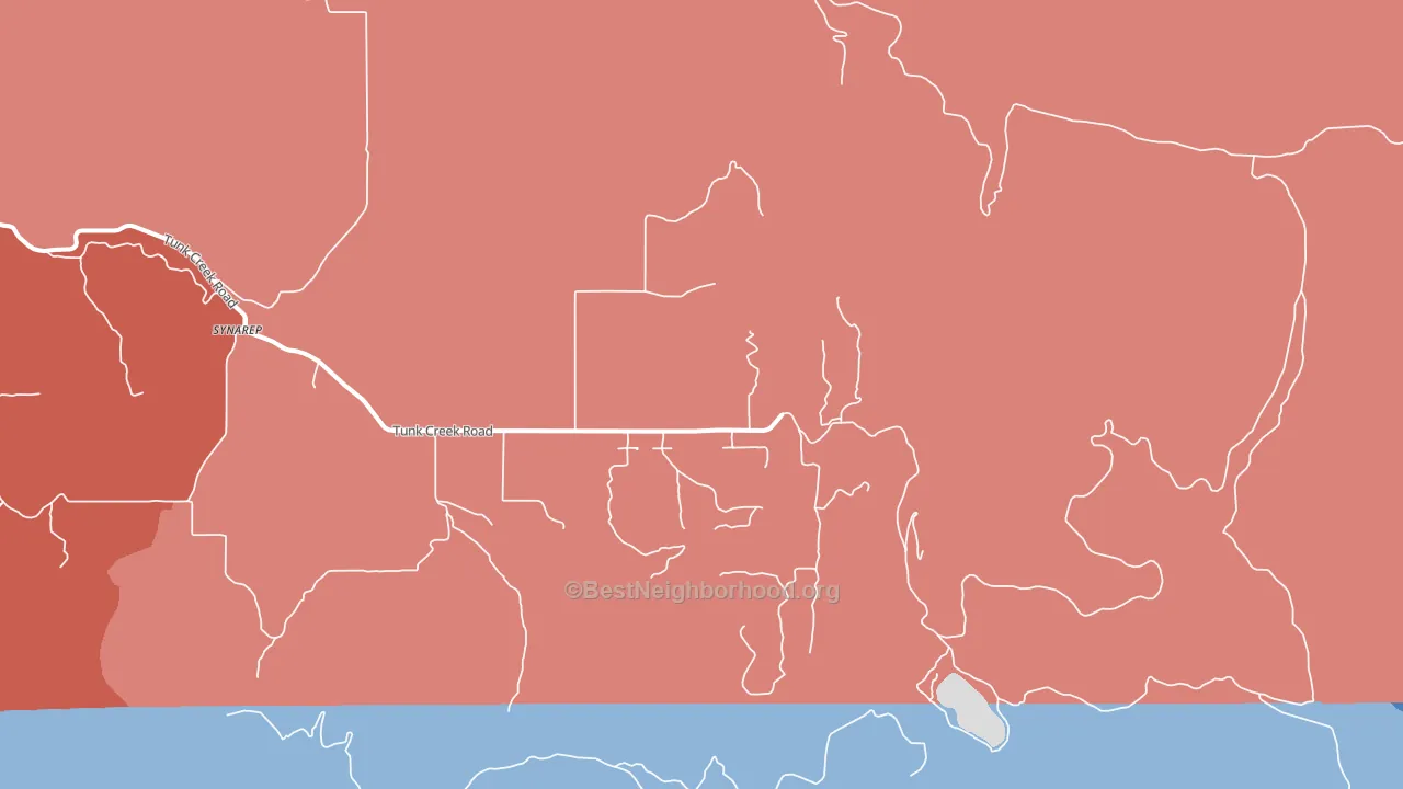 Synarep, WA block-group political-lean map