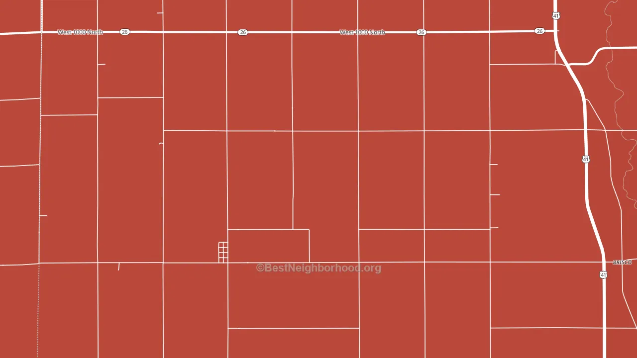 Tab, IN block-group political-lean map