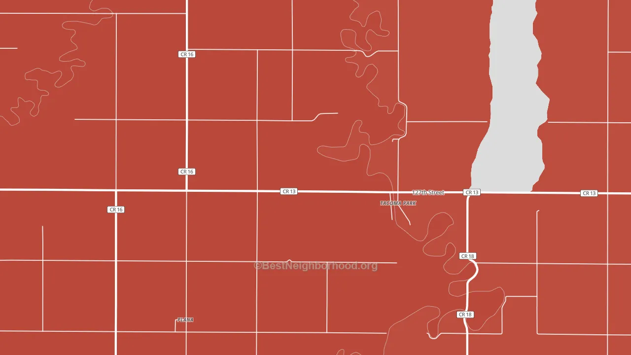 Tacoma Park, SD block-group political-lean map