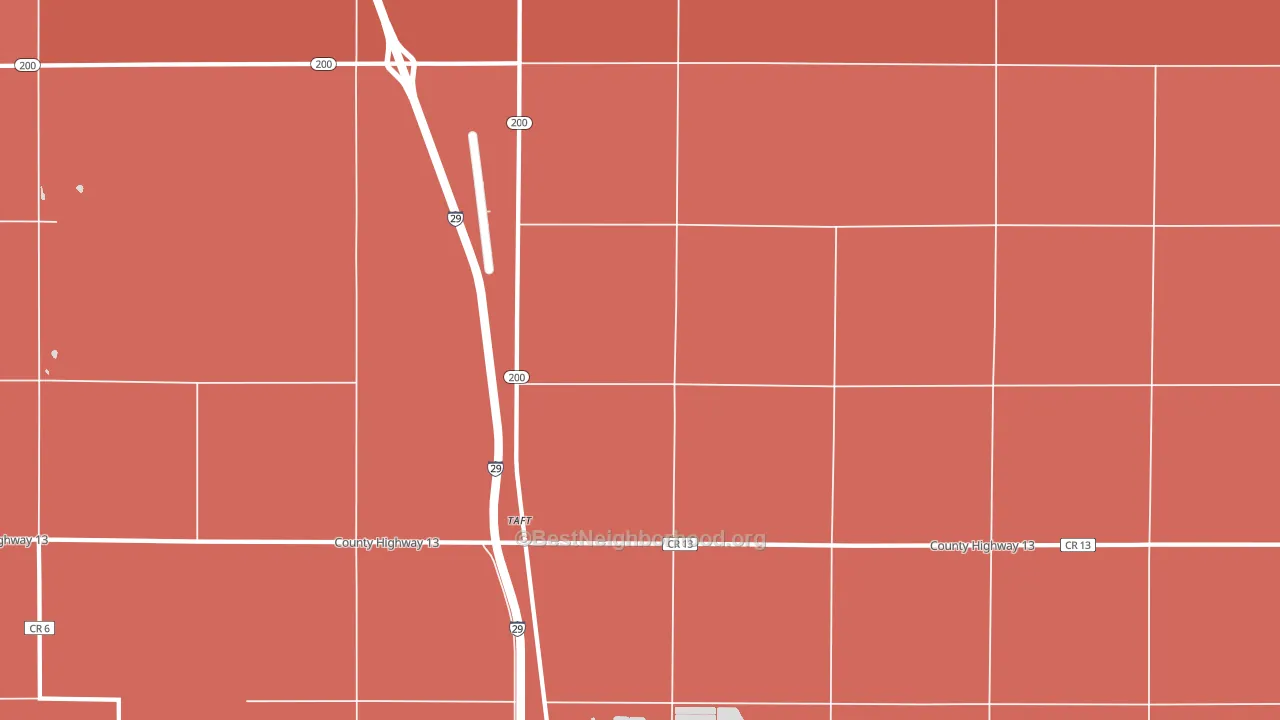 Taft, ND block-group political-lean map