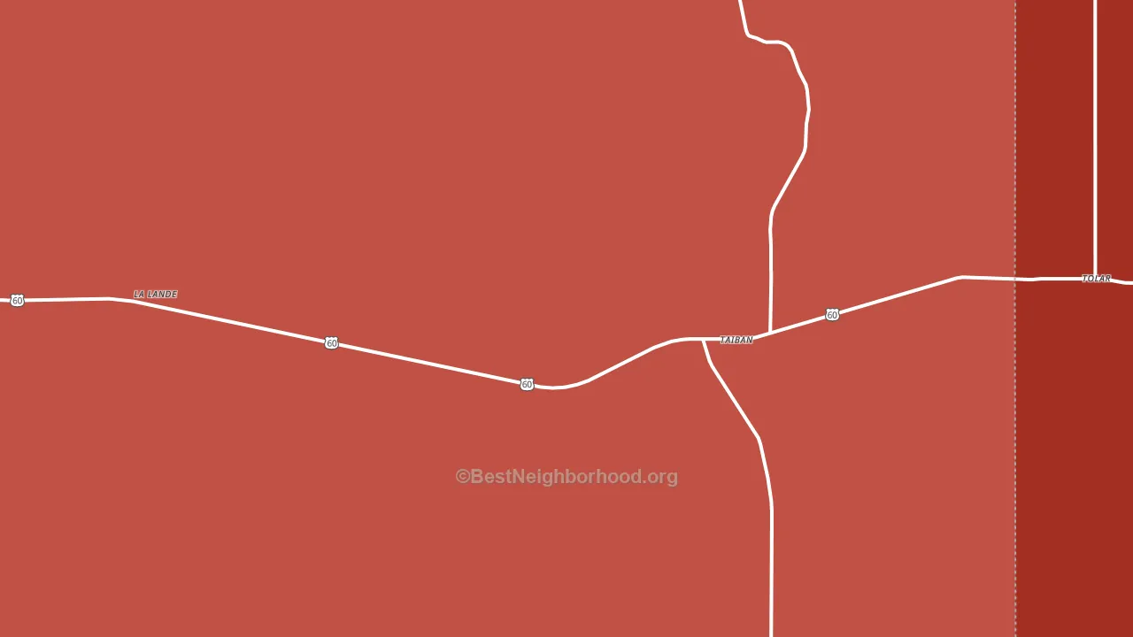 Taiban, NM block-group political-lean map