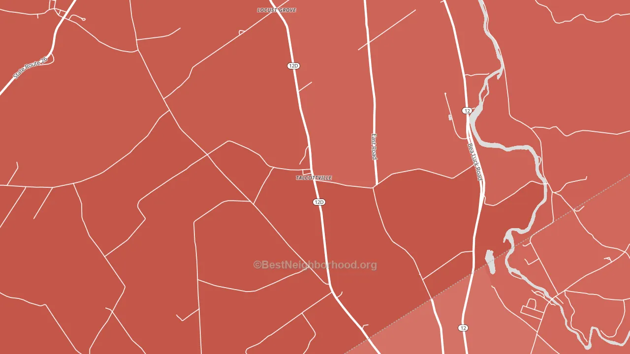 Talcottville, NY block-group political-lean map