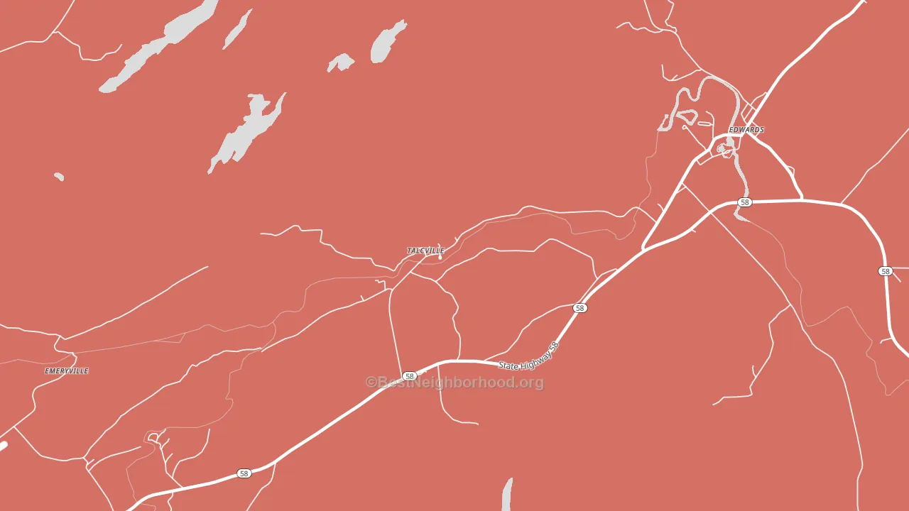 Talcville, NY block-group political-lean map