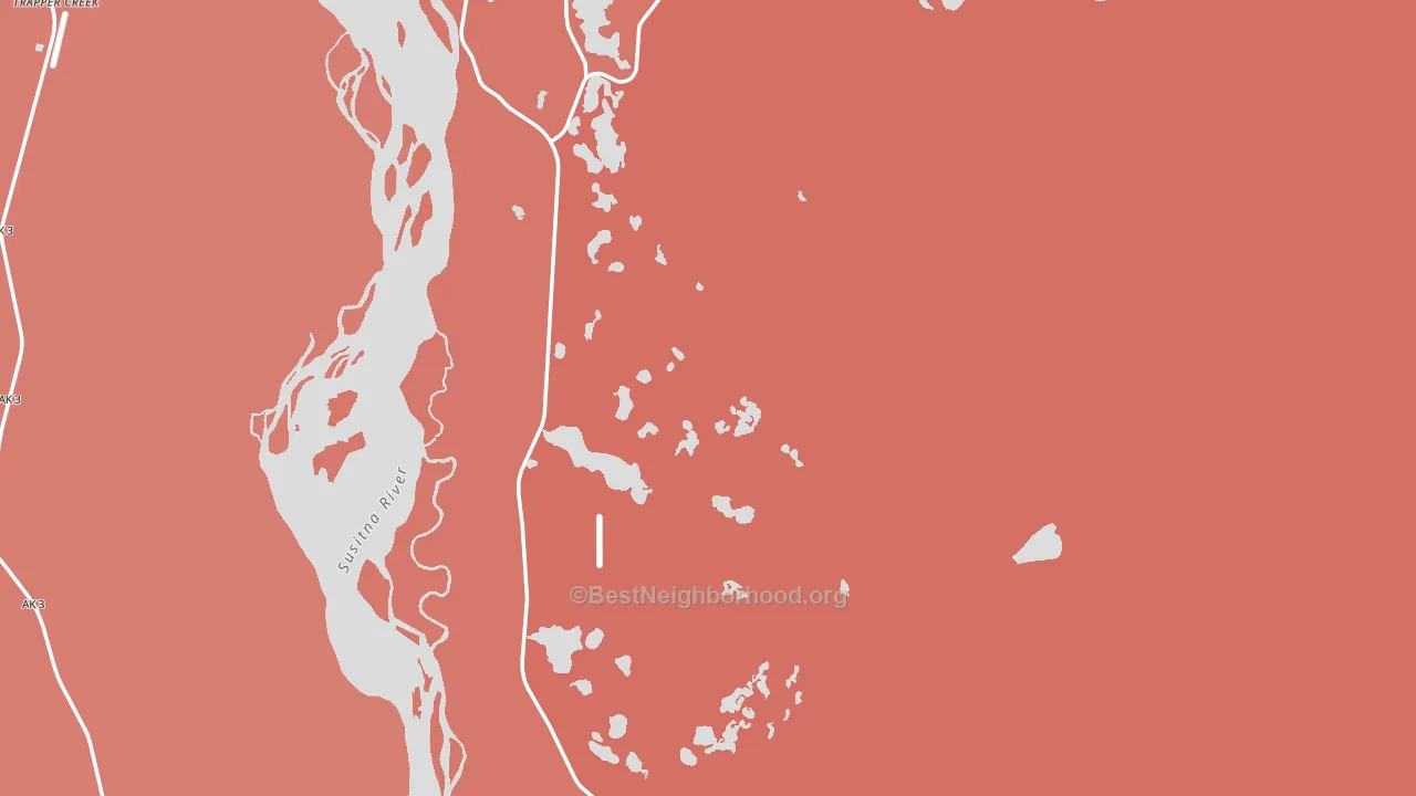 Talkeetna, AK block-group political-lean map
