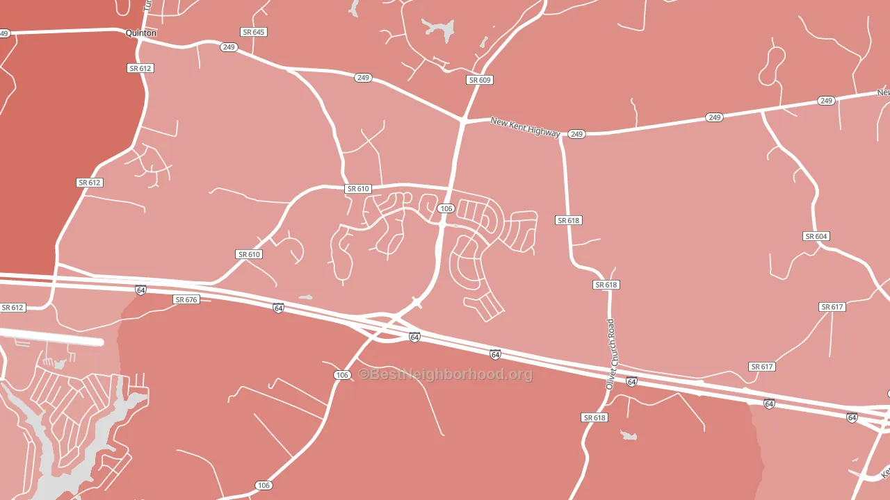 Tallysville, VA block-group political-lean map