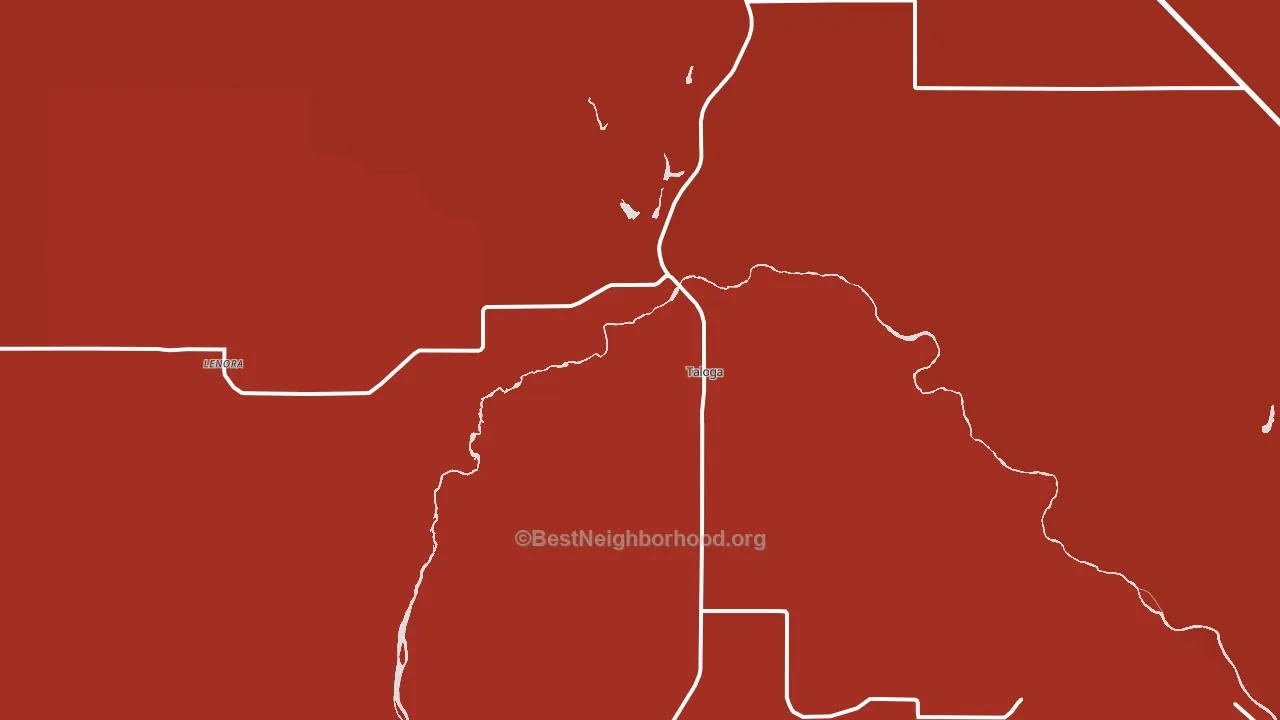 Taloga, OK block-group political-lean map
