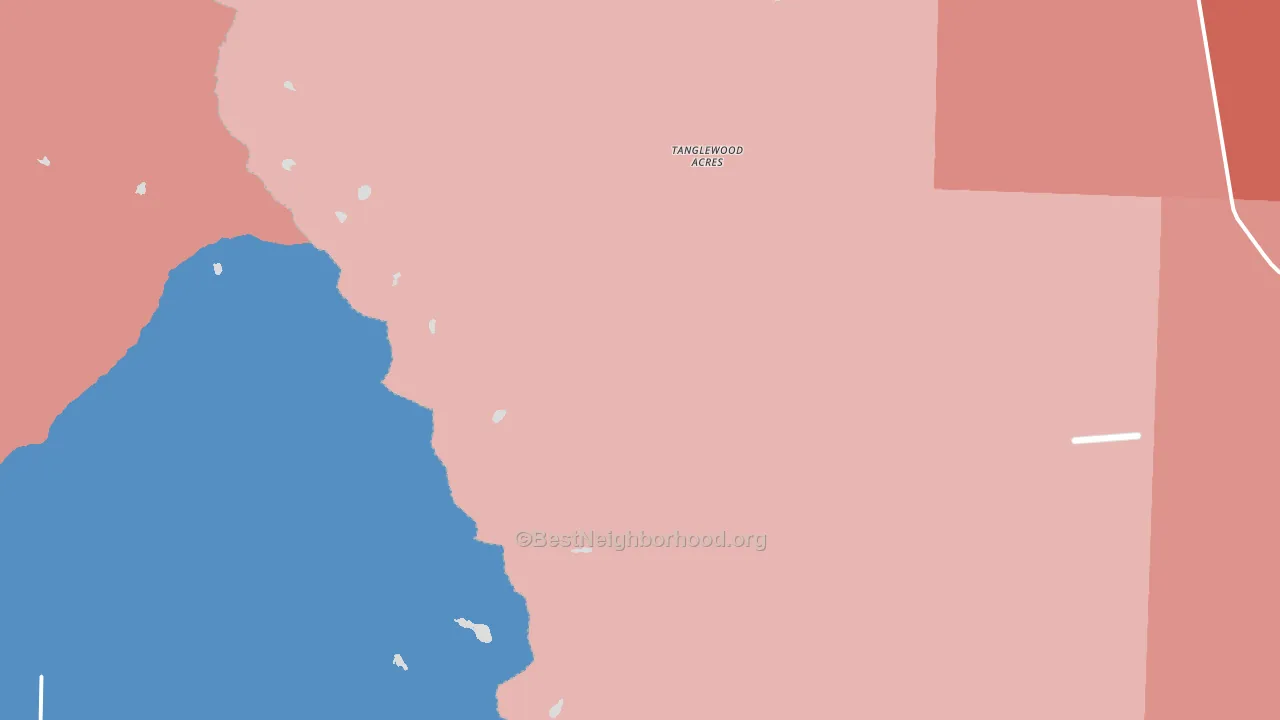 Tanglewood Acres, CO block-group political-lean map