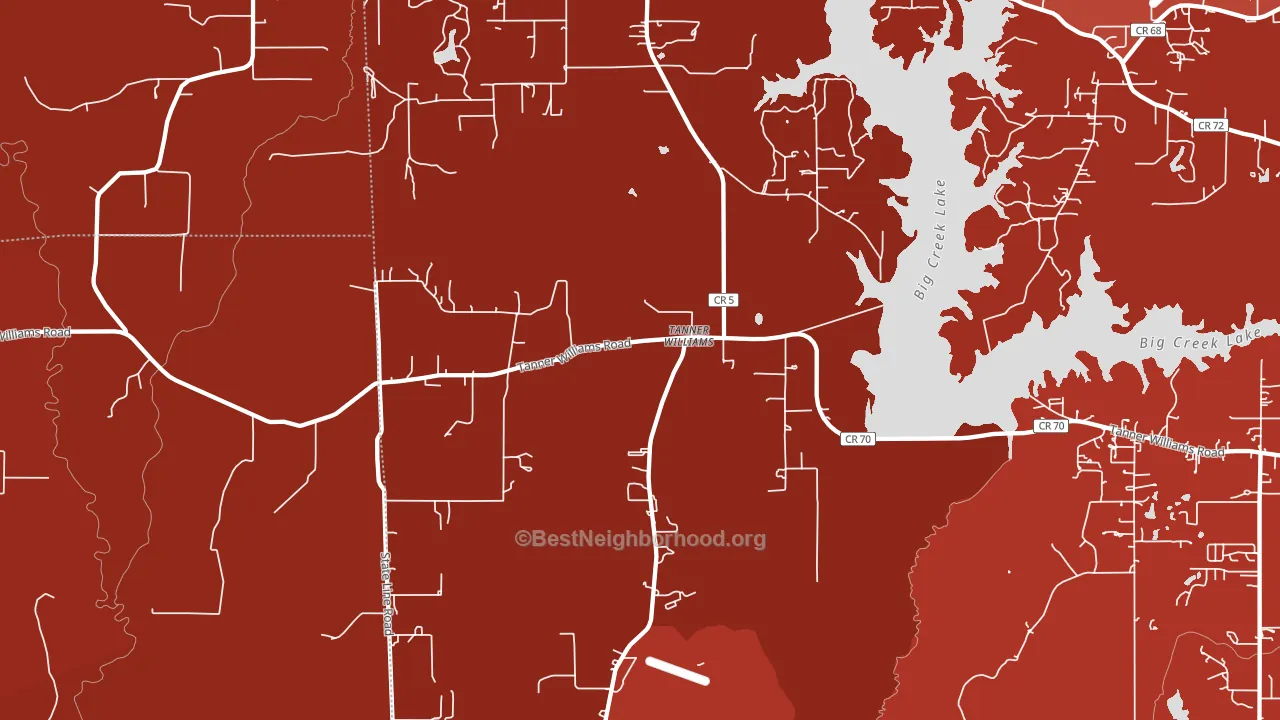 Tanner Williams, AL block-group political-lean map