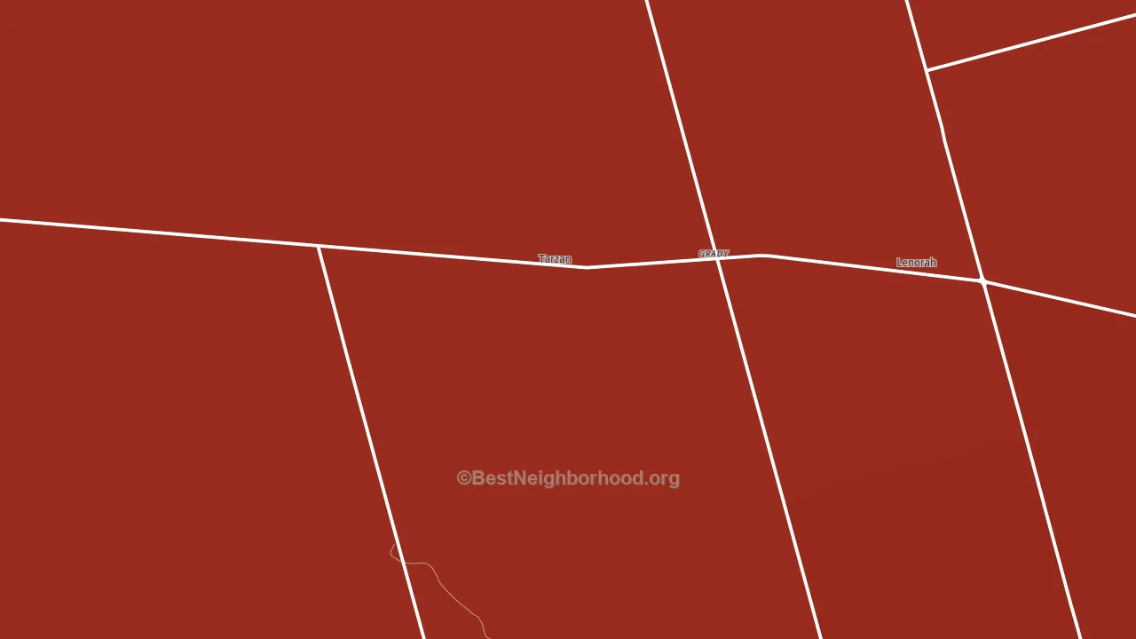 Tarzan, TX block-group political-lean map