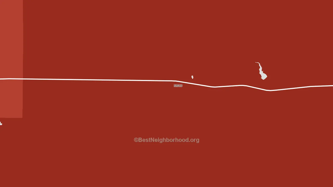Tasco, KS block-group political-lean map