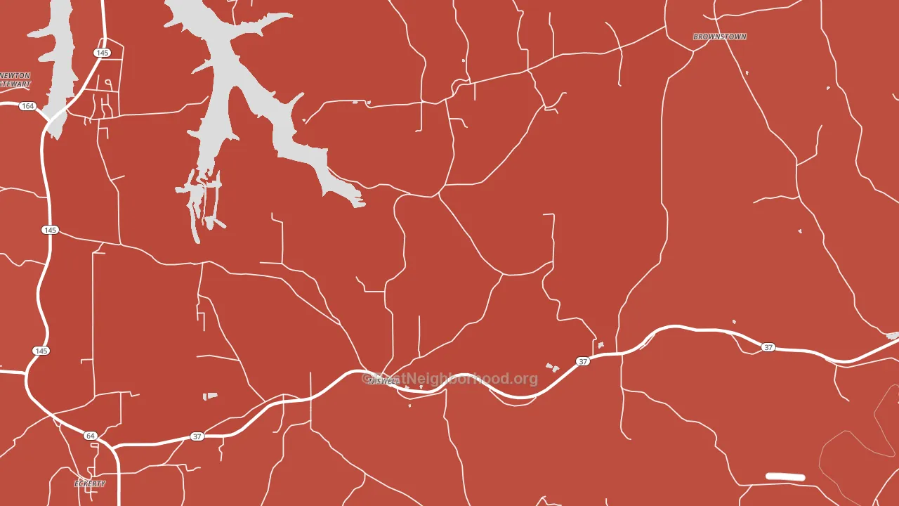 Taswell, IN block-group political-lean map