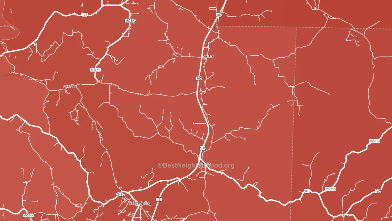 Tauria, MO block-group political-lean map