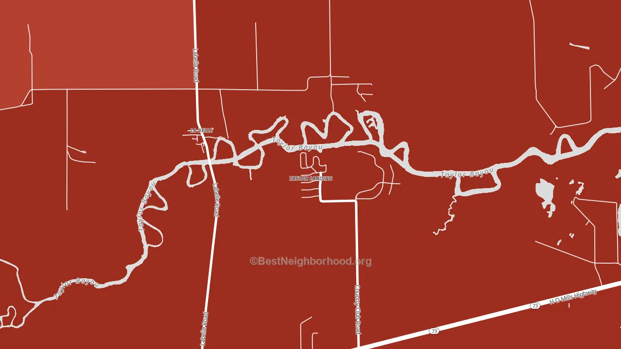 Taylor Landing, TX block-group political-lean map